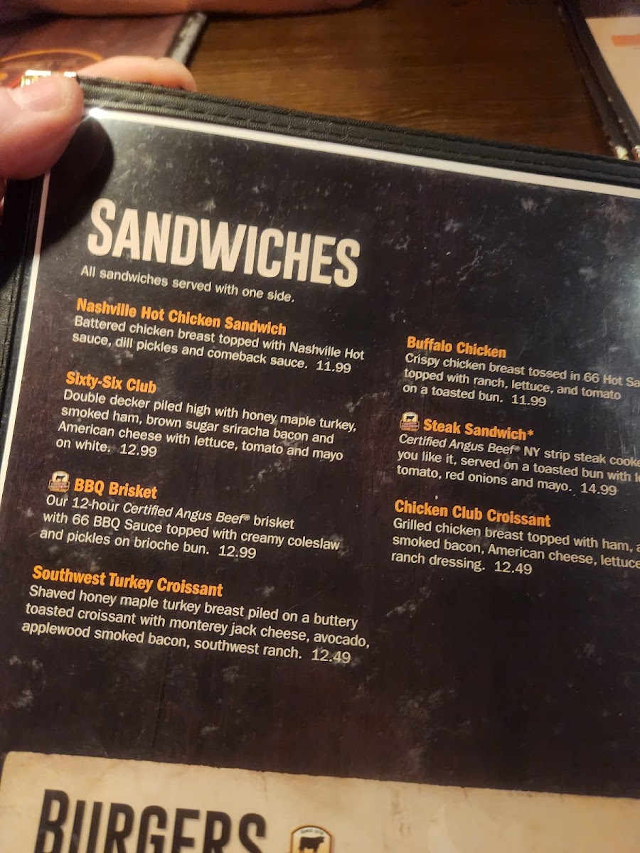 Sixty Six Grill and Taphouse Menu - Image 6